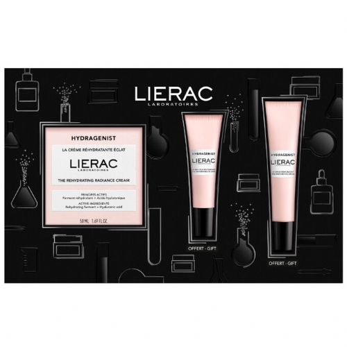 Lierac pack hydragenist crema+ojos+serum