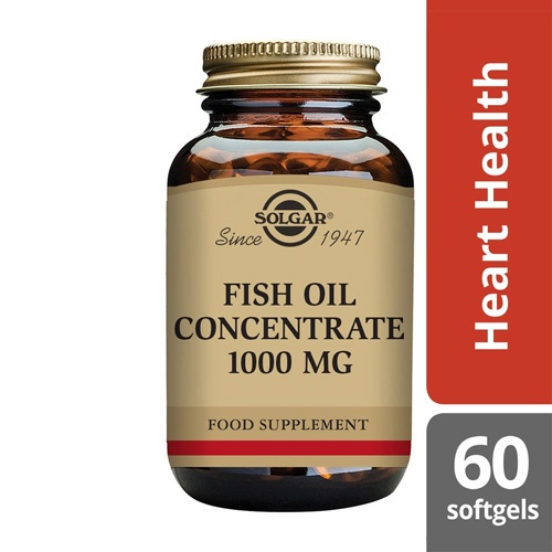 Aceite de pescado conc 1000mg 60 caps (solgar)