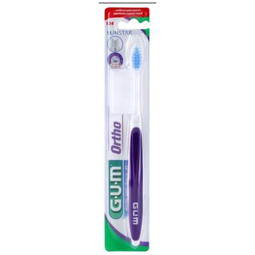 Cepillo dental adulto - gum 124 ortodoncia (1 unidad)