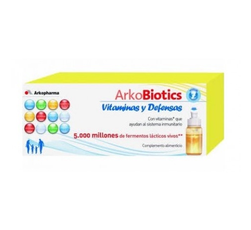 Arkobiotics vitaminas y defensas niños (7 unidosis)