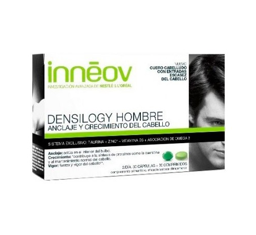 Inneov densilogy hombre - anclaje y crecimiento del cabello (30 capsulas + 30 comprimidos)