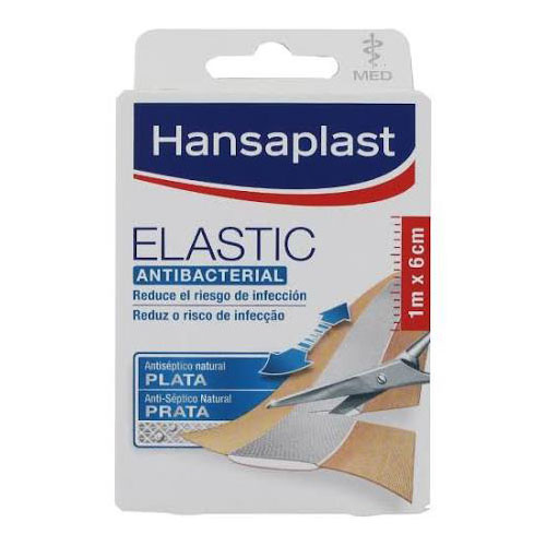 Hansaplast med elastic - aposito adhesivo (tira 1 m x 6 cm)