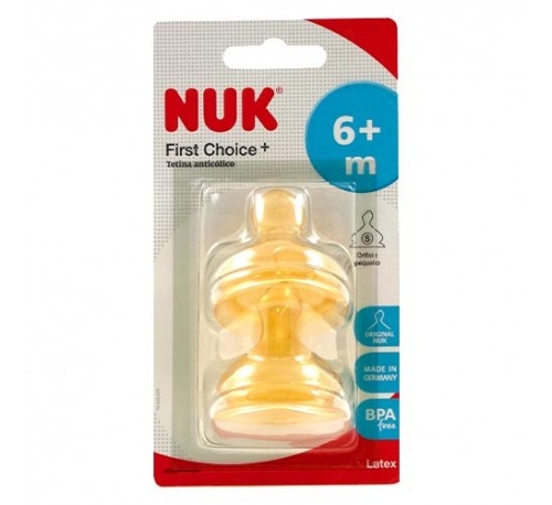 Tetina latex anticolico - nuk first choice (agua t-2 s 2 u)