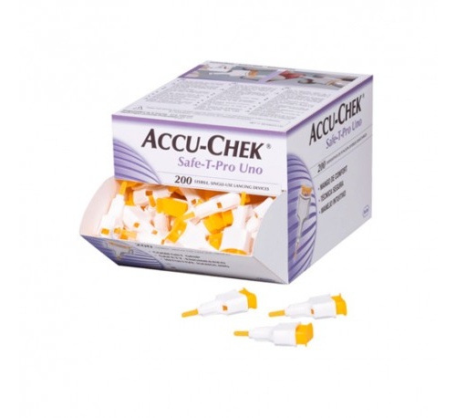 Accu-chek safe-t-pro uno 200 lancetas