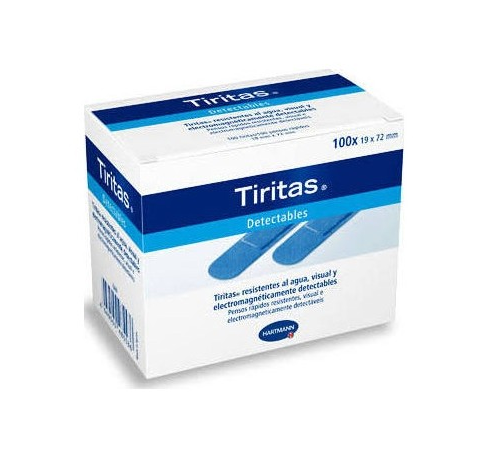 Tiritas detectables - aposito adhesivo (19 x 72 mm 100 u)