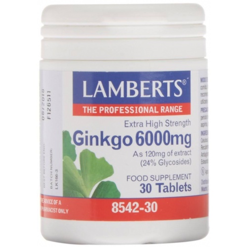 Lamberts 8542-30 ginkgo biloba 6000 mg 30 tabs