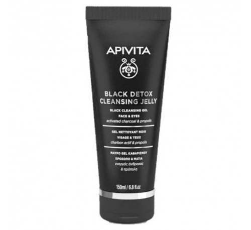 Apivita gel limpiador negro