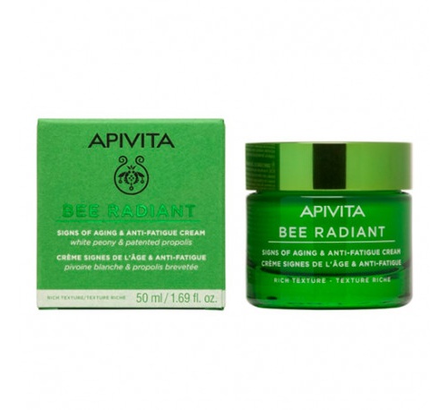 Apivita bee radiant crema rich texture