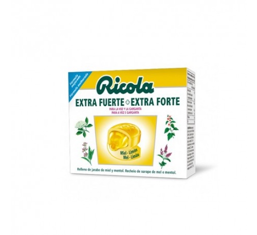 Ricola caramelos extra fuertes (1 envase 51 g sabor miel limon)