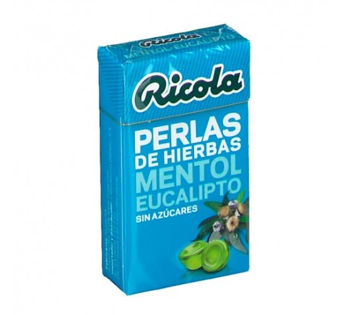 Ricola perlas mentol eucaliptol