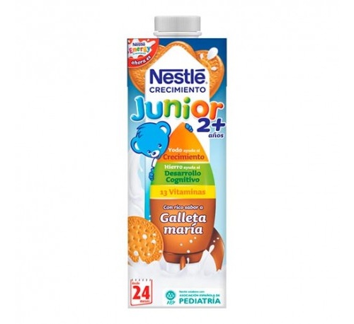 Nestle junior crecimiento 2 + galleta (1 brick 1000 ml)