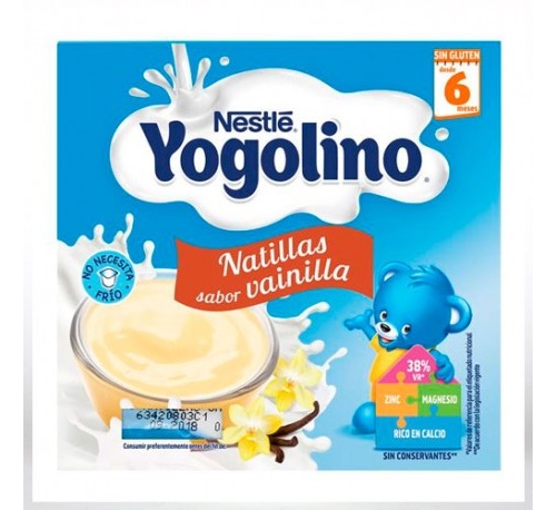 Nestle iogolino natillas sabor vainilla (100 g 4 tarrinas)