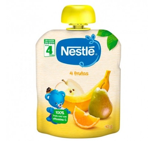 Nestle naturnes 4 frutas (1 envase 90 g)