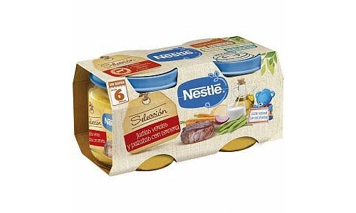 Nestle naturnes seleccion j verdes patatas y - ternera (2 envases 200 g)