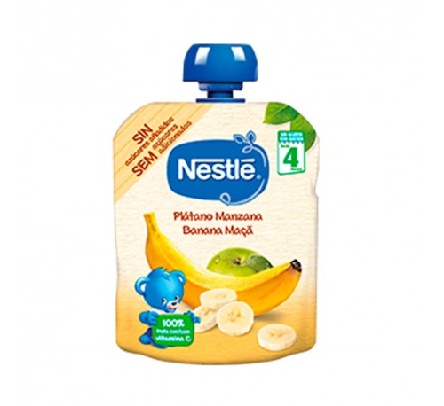 Nestle naturnes platano manzana (1 envase 90 g)