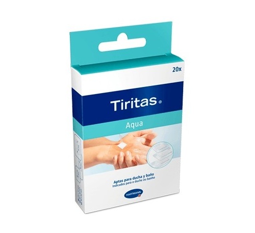 Tiritas aqua - aposito adhesivo (3 tamaños 20 u)