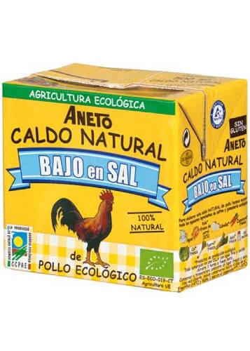 Caldo aneto de pollo bajo en sal 500 ml