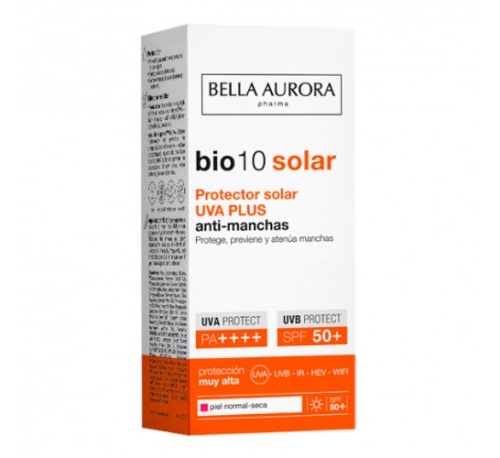 Bella aurora bio10 solar protector solar uva plus antimancha (50 ml)