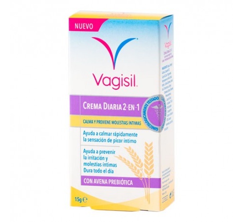 Vagisil crema diaria 2 en 1 (1 envase 15 g)