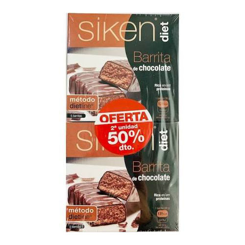 Siken diet (5 barritas 36 g sabor chocolate)