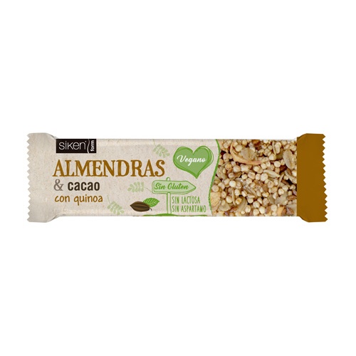 Siken barrita almendras cacao y quinoa (1 barrita)