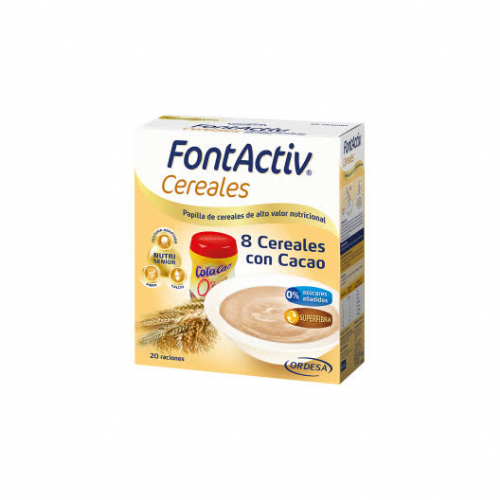 Fontactiv 8 cereales + cacao (1 envase 600 g)