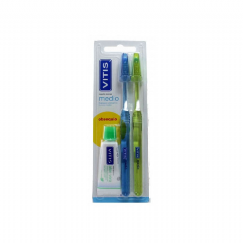 Cepillo dental adulto - vitis (medio duplo)