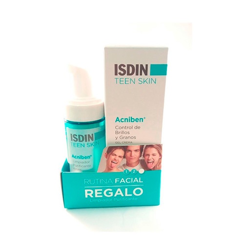 Acniben control de brillos y granos gel crema - isdin teen skin (1 envase 40 ml)