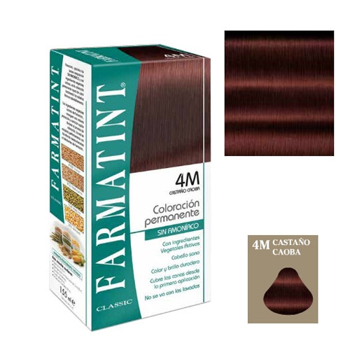 Farmatint (1 envase 135 ml tono castaño caoba)