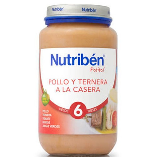 Nutriben pollo ternera a la casera (1 potito grandote 250 g)