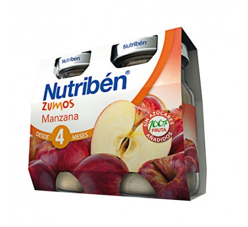 Nutriben zumo manzana (2 envases 130 ml bipack)