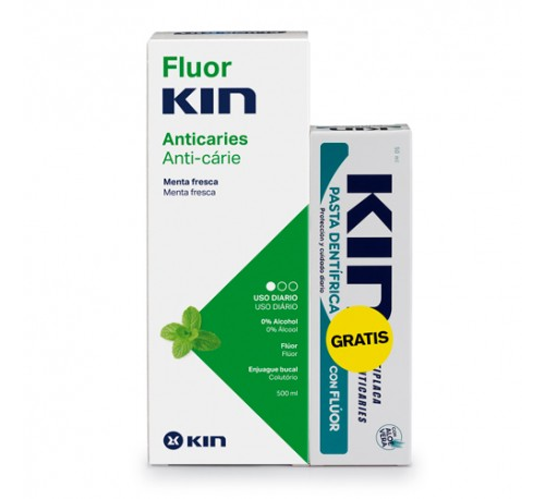 Fluor kin anticaries pasta dentifrica (1 envase  125 ml sabor menta fresca)