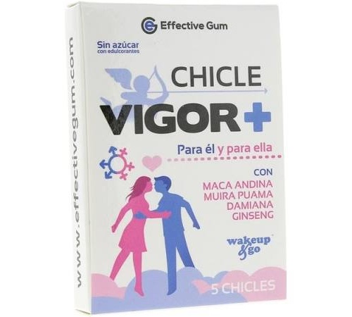 Chicle vigor+ 5 uni.(effective gum)