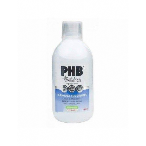 Phb white enjuague bucal (1 envase 500 ml)