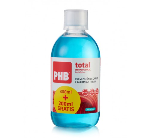 Phb total enjuague bucal (1 envase 300 ml + 1 envase 200 ml)