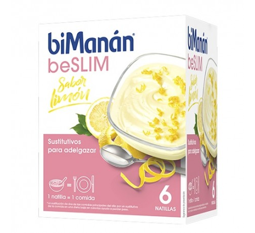 Bimanan beslim sustitutivo natilla (6 sobres 50 g sabor limon)