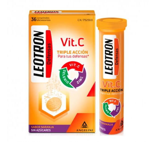 Leotron vitamina c (36 comprimidos efervescentes)