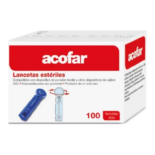 Acofar lancetas esteriles (100 lancetas)