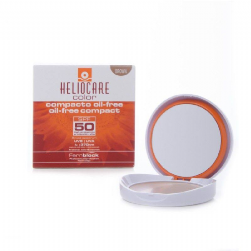 Heliocare spf 50 compacto oil free (1 envase 10 g color brown)