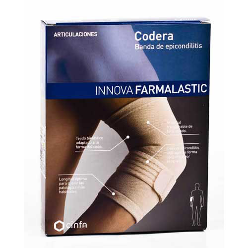 Codera banda epicondilitis - farmalastic innova (contorno 13-16 t- peq beige)