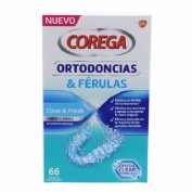 Corega ortodoncias & ferulas (66 tabletas limpiadoras)