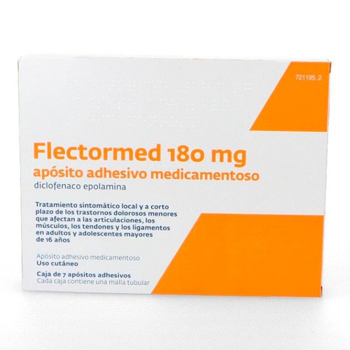 FLECTORMED 180 MG APOSITO ADHESIVO MEDICAMENTOSO, 7 apósitos