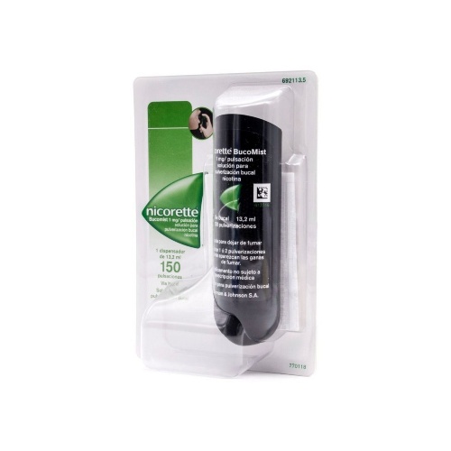 NICORETTE BUCOMIST 1 MG/PULSACION SOLUCION PARA PULVERIZACION BUCAL , 2x1 dispensador de 13,2 ml