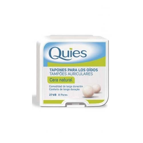 Tapones oidos cera - quies (natural 16 unidades)